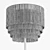 Phoebe Fringe Tiered Floor Lamp 3D model small image 5