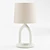 Boho Resin Base Table Lamp 3D model small image 5