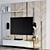 Modern TV Wall Unit Design 3D model small image 2