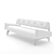 Canadian Modern Sofa: Craft Associates 1601 3D model small image 3