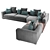 Lapo Modular Sofa: Stylish and Versatile 3D model small image 3