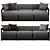 Elegant CLAUD Sofa Meridiani 3D model small image 5