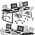 Modular Workstation - Employee Set 3D model small image 1