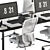 Modular Workstation - Employee Set 3D model small image 3