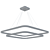 Sleek Modern LED Chandelier - Healthy Lighting Solution 3D model small image 2