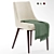 Chelsea Lane Baxter: Sleek and Chic Fabric Chair 3D model small image 2