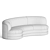  Modern Curved Sofa: Weiman Thesouthlooploft 3D model small image 3