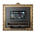 Elegant Baroque Frame TV Shelf 3D model small image 1