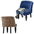 Sleek Modern Armchair 3D model small image 4