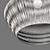 Natural Grey Paper Rope Pendant 3D model small image 5