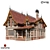 Classic Wood Shingle House 3D model small image 2
