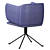 Modern Chorus Armchair: Sleek Design & Comfort 3D model small image 4