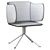 Modern Chorus Armchair: Sleek Design & Comfort 3D model small image 6