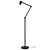 Modern Anthracite Floor/Reading Lamp 3D model small image 1