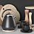 Modern Kitchen Accessories Set 3D model small image 1