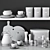 Modern Kitchen Accessories Set 3D model small image 6