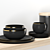 Modern Kitchen Accessories Set 3D model small image 16