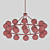 Hutchinson Brass Chandelier: Modern Retro Elegance 3D model small image 5