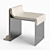 Marble & Concrete Melt Chair: Limited Edition 3D model small image 3