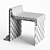 Marble & Concrete Melt Chair: Limited Edition 3D model small image 5