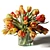 Colorful Tulip Bouquet in Glass Vases 3D model small image 2