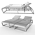 Luxury Reclining Chaise Lounge 3D model small image 2