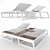 Luxury Reclining Chaise Lounge 3D model small image 4