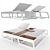 Luxury Reclining Chaise Lounge 3D model small image 13