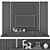 Sleek 65" TV Wall Set 3D model small image 2