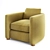 Elegant Salon Club Chair - Moving Mountains 3D model small image 1