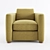 Elegant Salon Club Chair - Moving Mountains 3D model small image 2