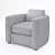 Elegant Salon Club Chair - Moving Mountains 3D model small image 4