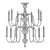 Title: Brass Art Deco Chandelier - Medium Size 3D model small image 2