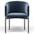 Sleek Bonnet Dining Chair: Timeless Elegance 3D model small image 3