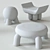 Stylish Ottomans by Pietro Franceschini 3D model small image 6