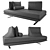 Sleek Comfort: Modern Sofa 3D model small image 2