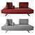 Sleek Comfort: Modern Sofa 3D model small image 3