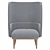 Elegant Copenhagen Wing Chair: Stylish, Comfortable, and High-Quality 3D model small image 2
