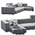Modern Wall Sofa: Living Divani 3D model small image 6