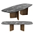 Italian Retro-inspired Dining Table 3D model small image 4