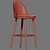 Lily Bar Stool Table: Stylish and Functional 3D model small image 6