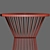 Lily Bar Stool Table: Stylish and Functional 3D model small image 7