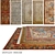 Luxurious Silk and Wool Carpets by DOVLET HOUSE - Set of 5 3D model small image 1