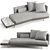 Elevated Elegance: Minotti Torii Inclined Sofa 3D model small image 2