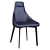 Elegant Leather Dining Chair 3D model small image 2