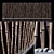 Bamboo Screen Decor N1: Thin, Long, and Natural 3D model small image 1