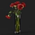 Elegant Red Rose Bouquet 3D model small image 5