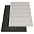 Modern Geometric Grey Rug 3D model small image 1