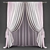 Elegant Polys Curtains Set 3D model small image 1