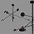 Modern Black FLICK Pendant Lamp 3D model small image 1